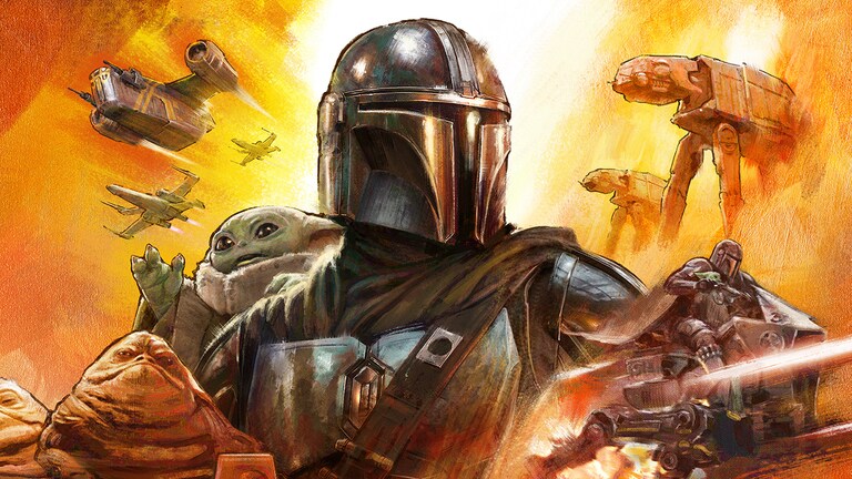 Banner ufficiale di The Mandalorian and Grogu