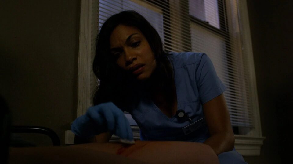 Claire Temple (Rosario Dawson) in Daredevil degli ABC Studios e Marvel Television.