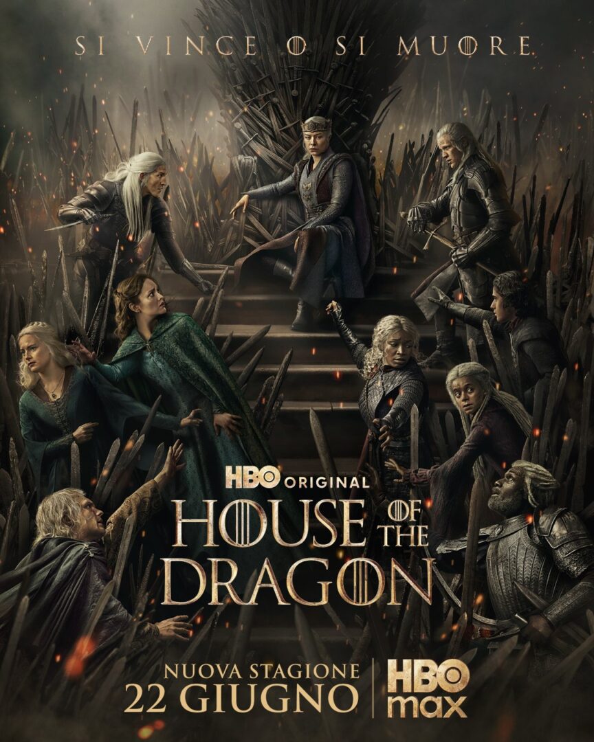 Poster ufficiale in italiano della terza stagione di House of the Dragon
