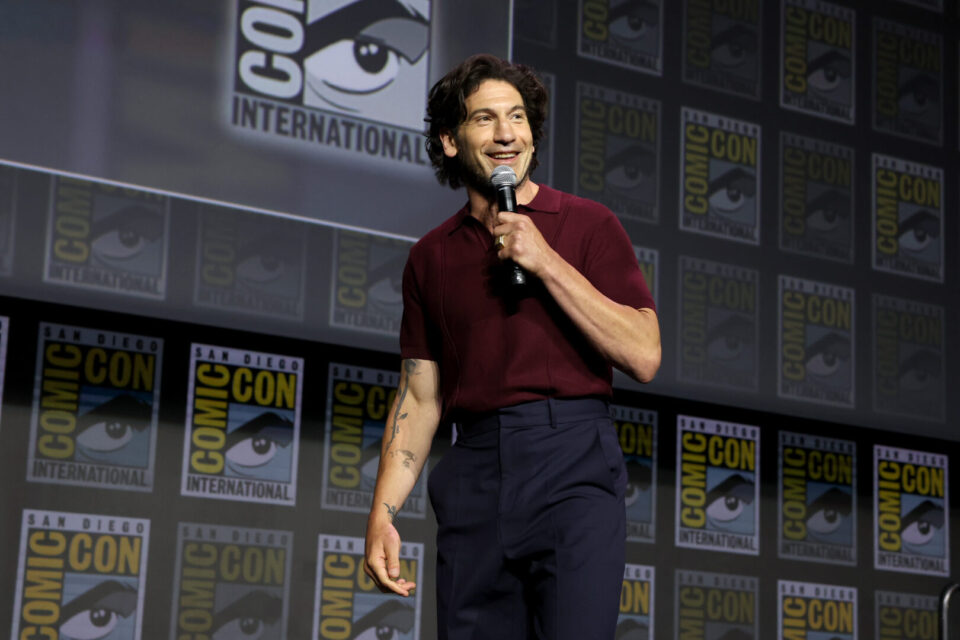 SAN DIEGO, CALIFORNIA - JULY 25: Jon Bernthal speaks onstage during the Marvel Studios Panel at 2026 San Diego Comic-Con on July 25, 2026 in San Diego, California. (Photo by Jesse Grant/Getty Images for Disney)