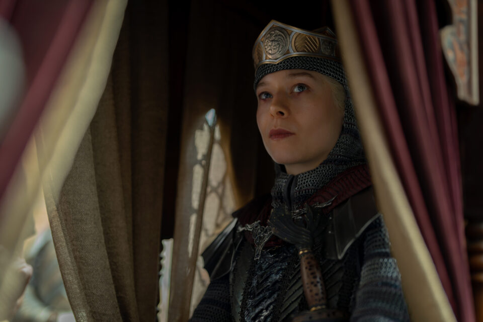 Rhaenyra Targaryen (Emma D'Arcy) in House of the Dragon 3 © Theo Whiteman/HBO