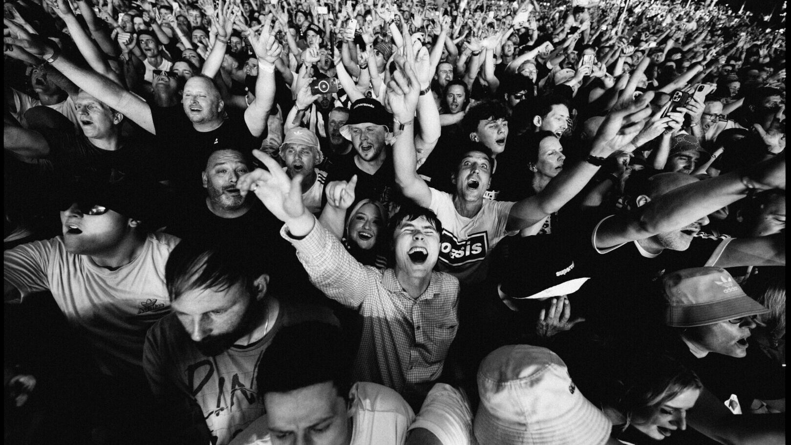 I fan degli oasis in concerto