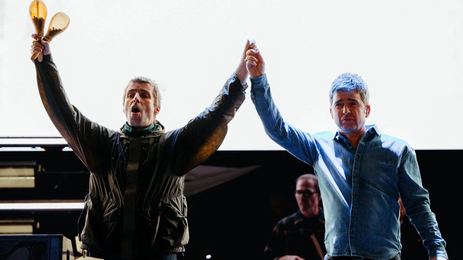 Liam e Noel ringraziano a fine concerto