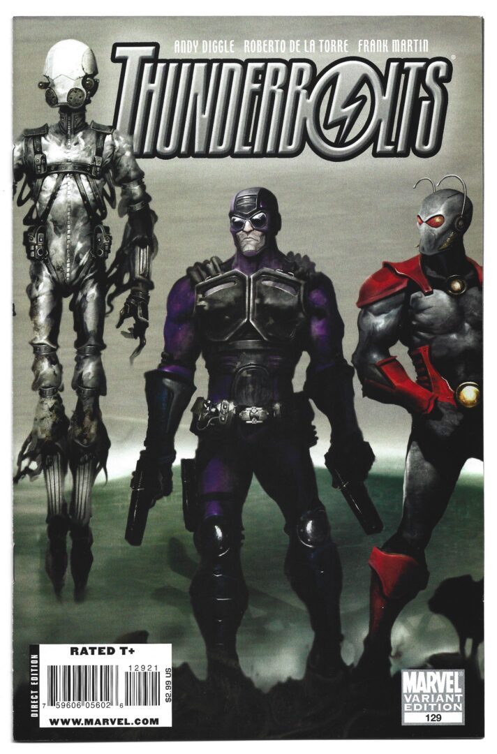 Copertina variant di "Thunderbolts" #129 (2009)